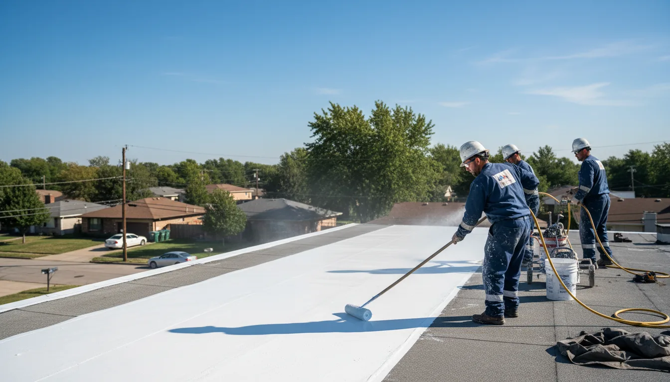 Commercial roof coating in Underwood, IA near me
